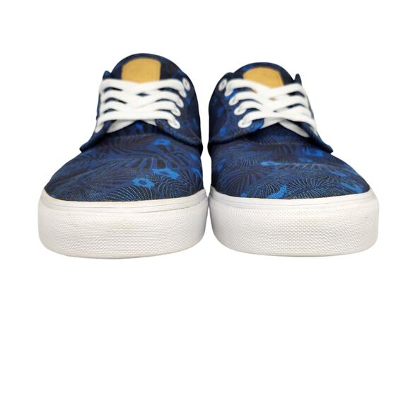 Vans Shoes Mens 12 Chima Ferguson Pro Blue Tropical Palm Floral Low Tops Skate - Picture 8 of 12